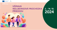 Plakát Všímavá wellbeingová procházka přírodou